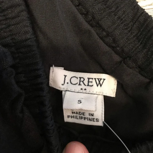 NWT J. Crew One Shoulder Ruffle Black Dress Sz S - Picture 6 of 9